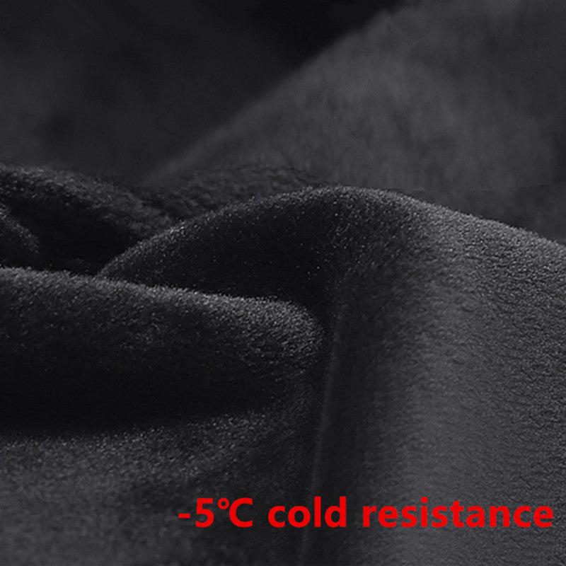 Warm Thermal Fleece Leather Gloves Windproof Waterproof Ski Snow Touch Gloves