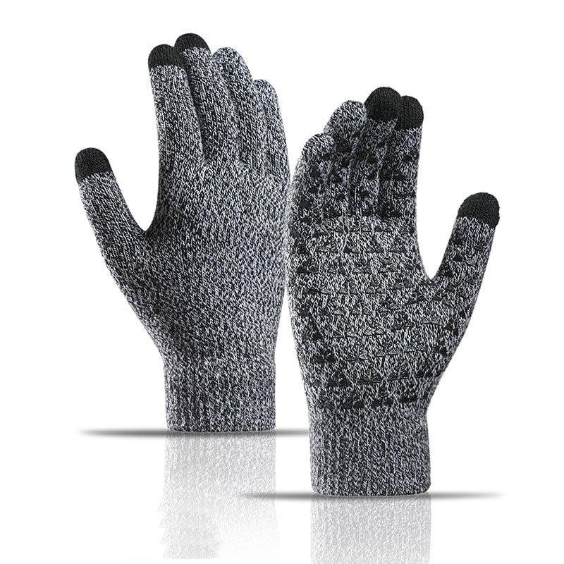 Unisex Winter Knitted Wool Gloves Touch Screen Warm