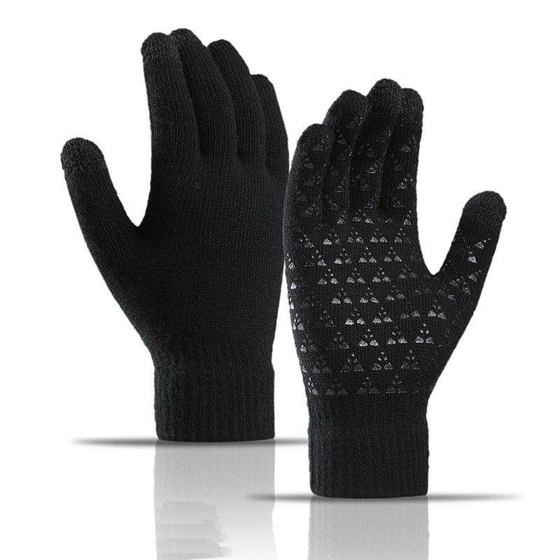 Unisex Winter Knitted Wool Gloves Touch Screen Warm