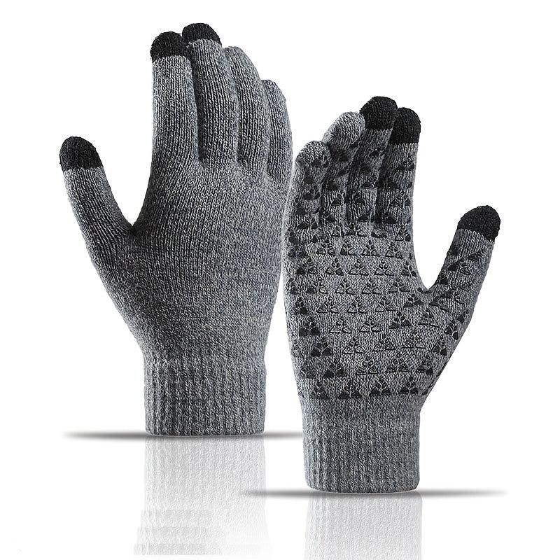Unisex Winter Knitted Wool Gloves Touch Screen Warm