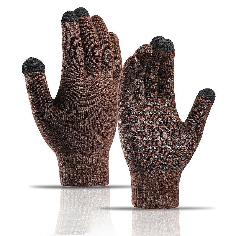 Unisex Winter Knitted Wool Gloves Touch Screen Warm
