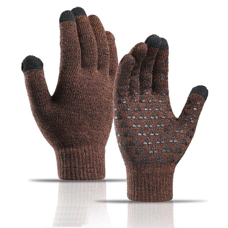 Unisex Winter Knitted Wool Gloves Touch Screen Warm
