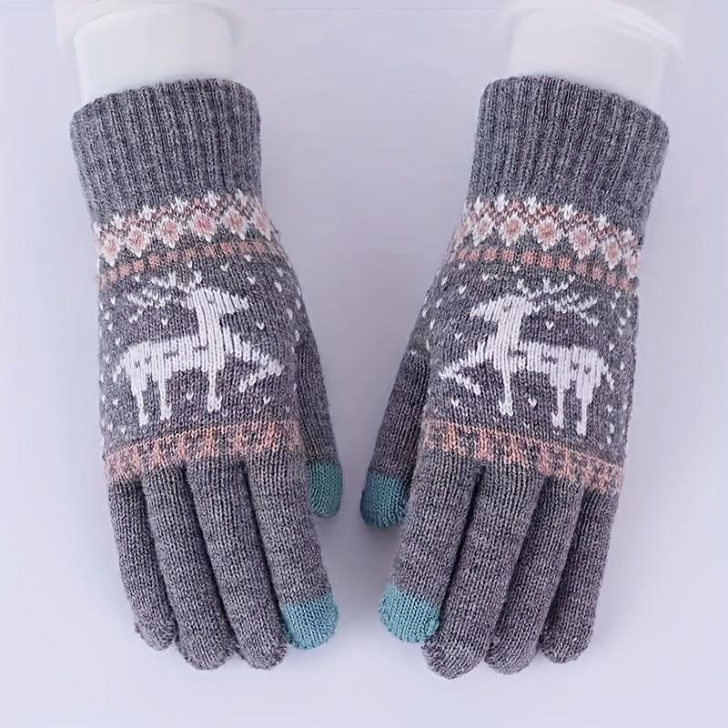 Winter Warm Touch Screen Cycling Knitted Gloves