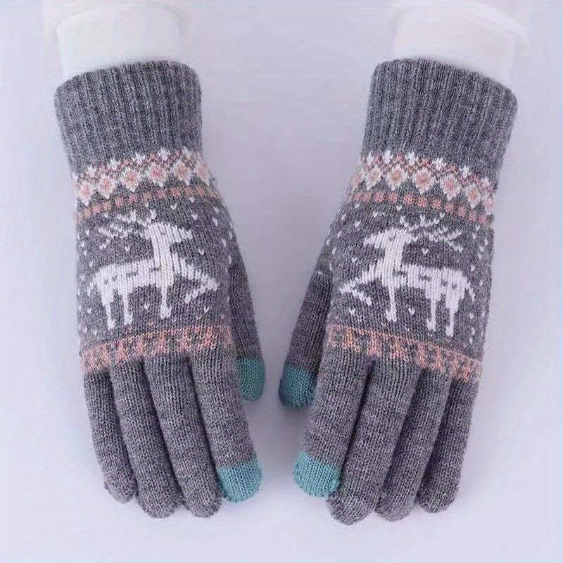Winter Warm Touch Screen Cycling Knitted Gloves