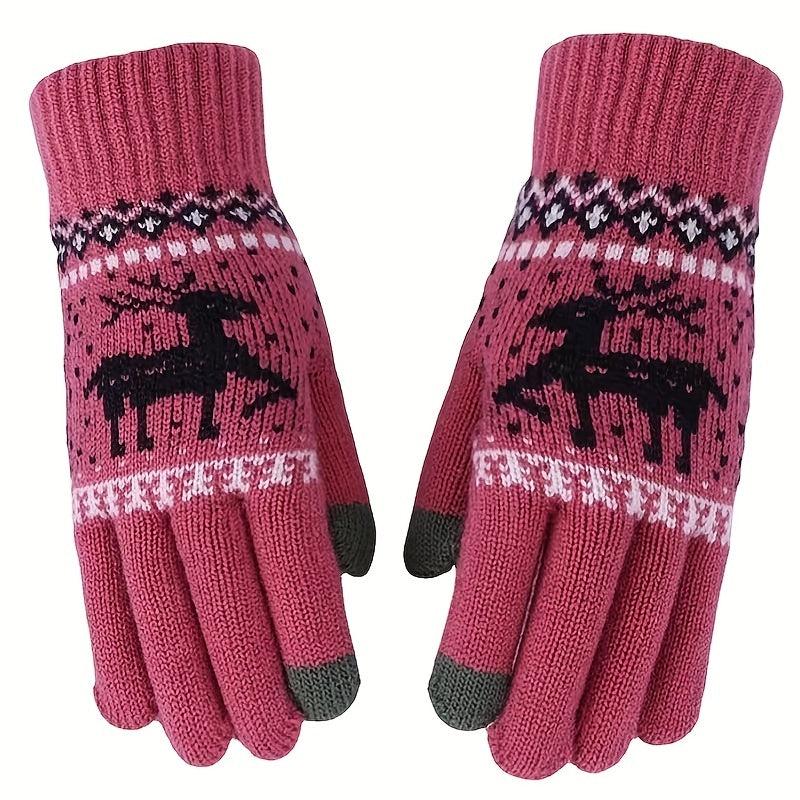 Winter Warm Touch Screen Cycling Knitted Gloves