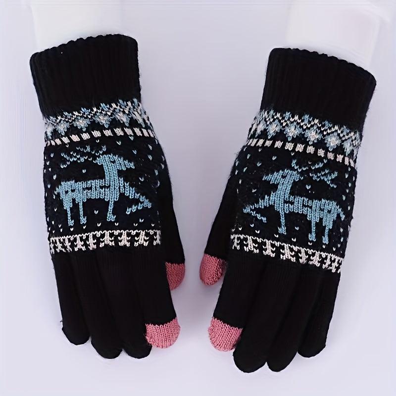 Winter Warm Touch Screen Cycling Knitted Gloves