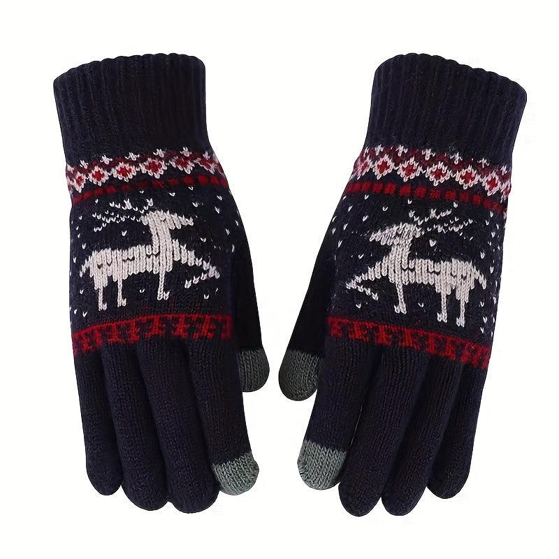 Winter Warm Touch Screen Cycling Knitted Gloves