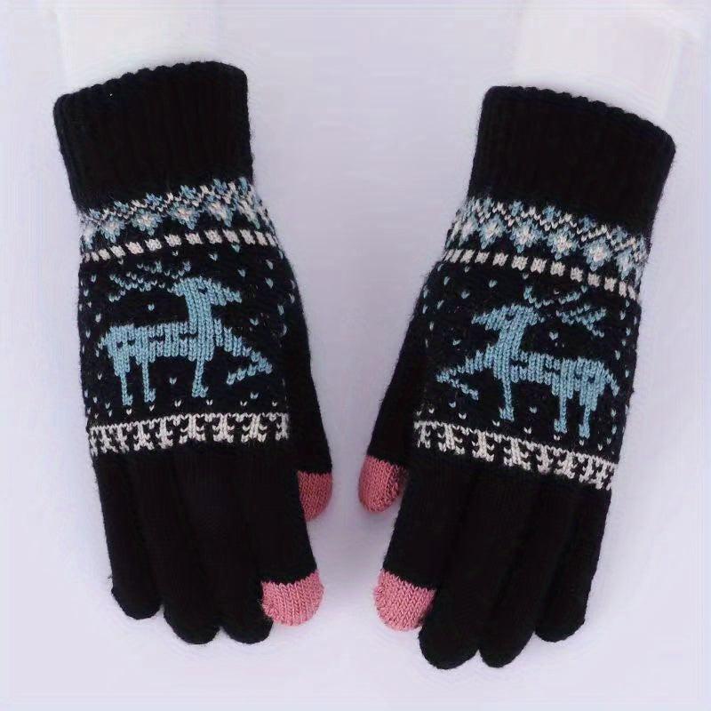 Winter Warm Touch Screen Cycling Knitted Gloves