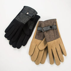 Men's Warm Outdoor Cycling Gloves Touch Screen Cold-proof Finger Gloves