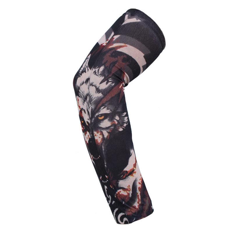 Outdoor Cycling Sunscreen Tattoo Sleeve UV Protection Long Gloves