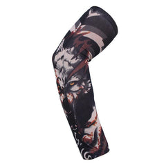 Outdoor Cycling Sunscreen Tattoo Sleeve UV Protection Long Gloves