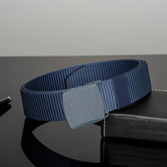 Nylon Belted Men's Pants With Braided Neon Canvas Belt