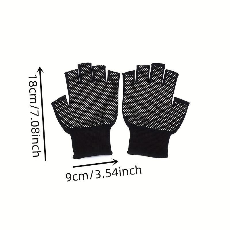 Anti Slip Half Finger Gloves for Outdoor Activities - 1 Pair