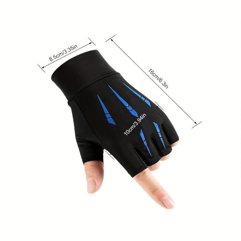 Men's Summer Sunscreen Gloves Thin Breathable Non-Slip Ice Silk