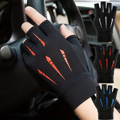 Men's Summer Sunscreen Gloves Thin Breathable Non-Slip Ice Silk