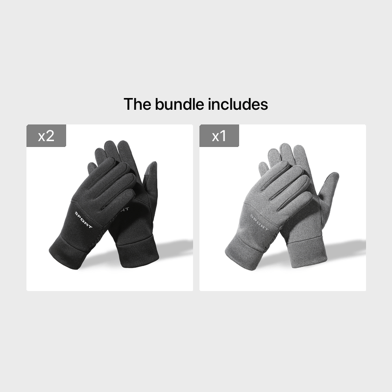 Warm Fleece Sports Gloves for Autumn/Winter