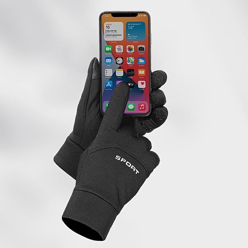 Warm Fleece Sports Gloves for Autumn/Winter
