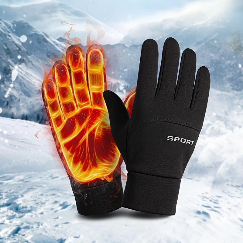 Warm Fleece Sports Gloves for Autumn/Winter