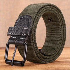 Thickened Canvas Belt Casual Buckle Jeans Belt