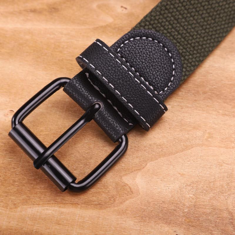 Thickened Canvas Belt Casual Buckle Jeans Belt