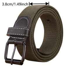 Thickened Canvas Belt Casual Buckle Jeans Belt
