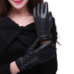 Unisex Warm Waterproof Touchscreen Leather Gloves