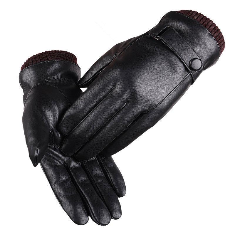Unisex Warm Waterproof Touchscreen Leather Gloves