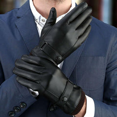Unisex Warm Waterproof Touchscreen Leather Gloves
