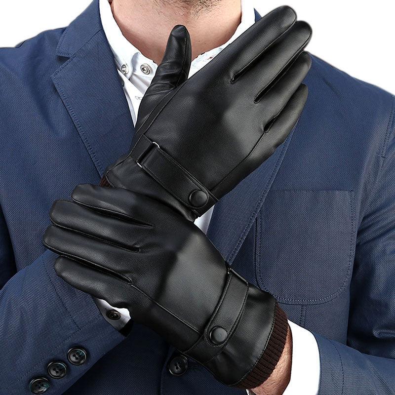 Unisex Warm Waterproof Touchscreen Leather Gloves