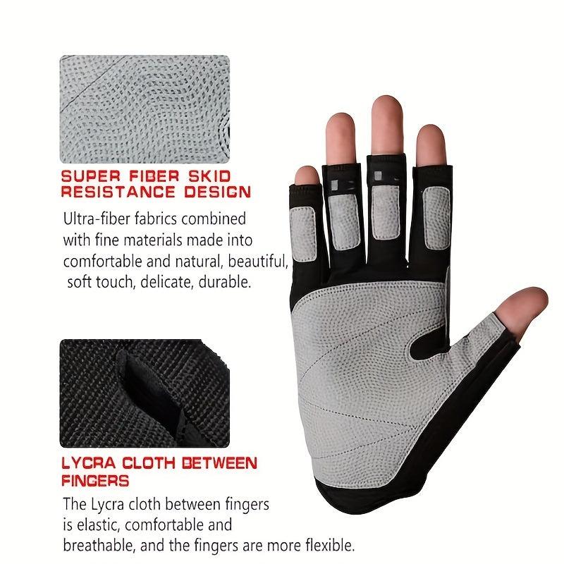 Sailing Training Gloves Half Finger Mountaineering Climbing Gloves