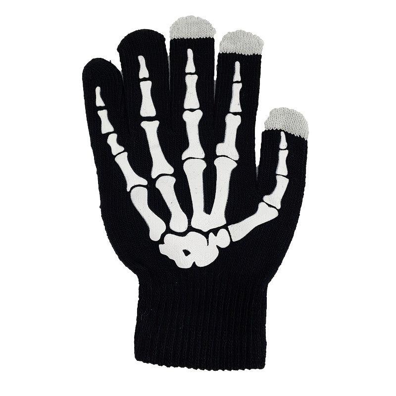 Halloween Skull Claw Touch Screen Gloves Non slip Winter Warm Men's Gloves