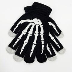 Halloween Skull Claw Touch Screen Gloves Non slip Winter Warm Men's Gloves