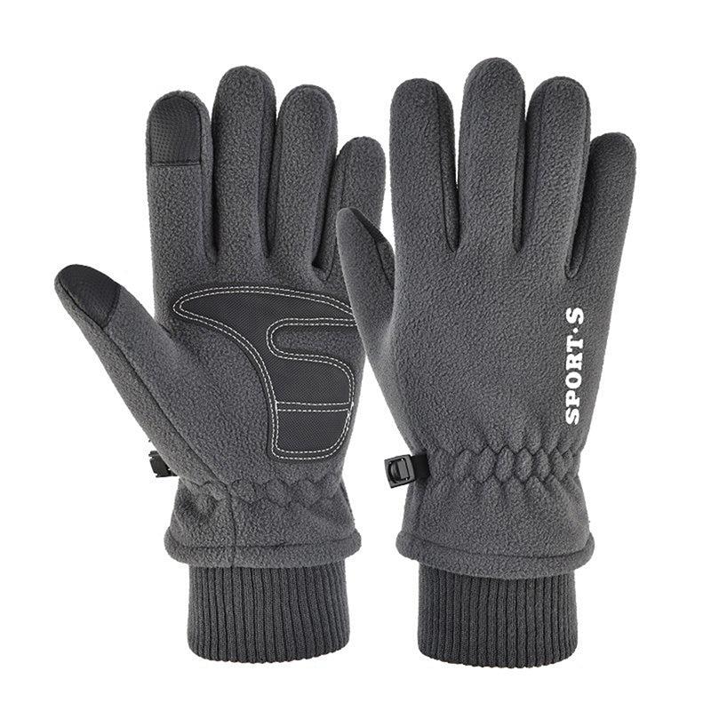 Men's Winter Fleece Touch Screen Cycling Ski Gloves
