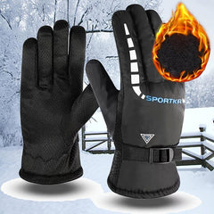 Men's Waterproof Oven Gloves Ski Riding Windproof Gloves
