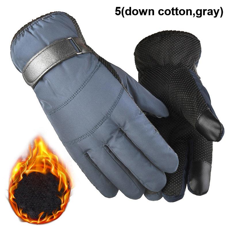 Men's Waterproof Oven Gloves Ski Riding Windproof Gloves