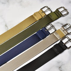 Canvas Belt Grommet Eyelet Rivet Jeans Belt For Men