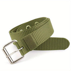 Canvas Belt Grommet Eyelet Rivet Jeans Belt For Men
