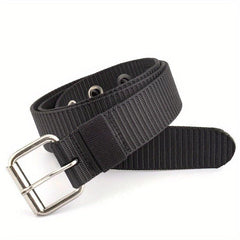 Canvas Belt Grommet Eyelet Rivet Jeans Belt For Men
