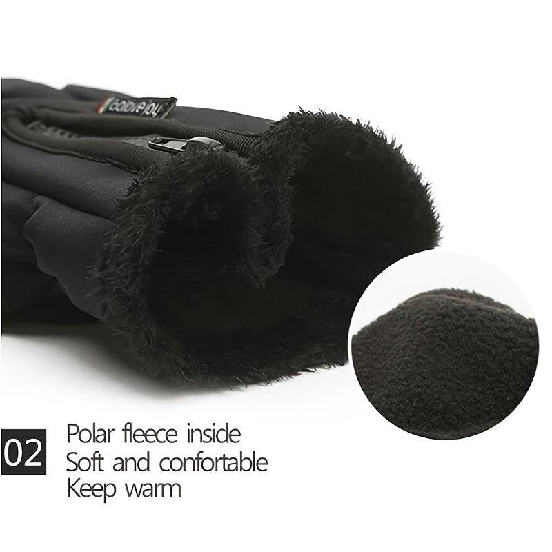 Men's Winter Gloves Touch Screen Waterproof Cycling Outdoor Sports Gloves