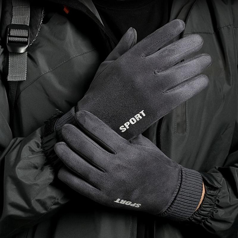Men Winter Waterproof Cycling Gloves Outdoor Sports Running Motorcycle Ski
