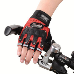 Half Finger Gloves Motorcycle Summer Fingerless Gloves Racing Riding