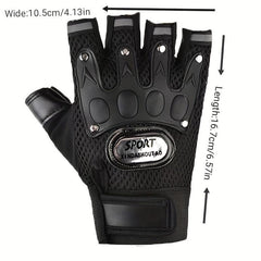 Half Finger Gloves Motorcycle Summer Fingerless Gloves Racing Riding