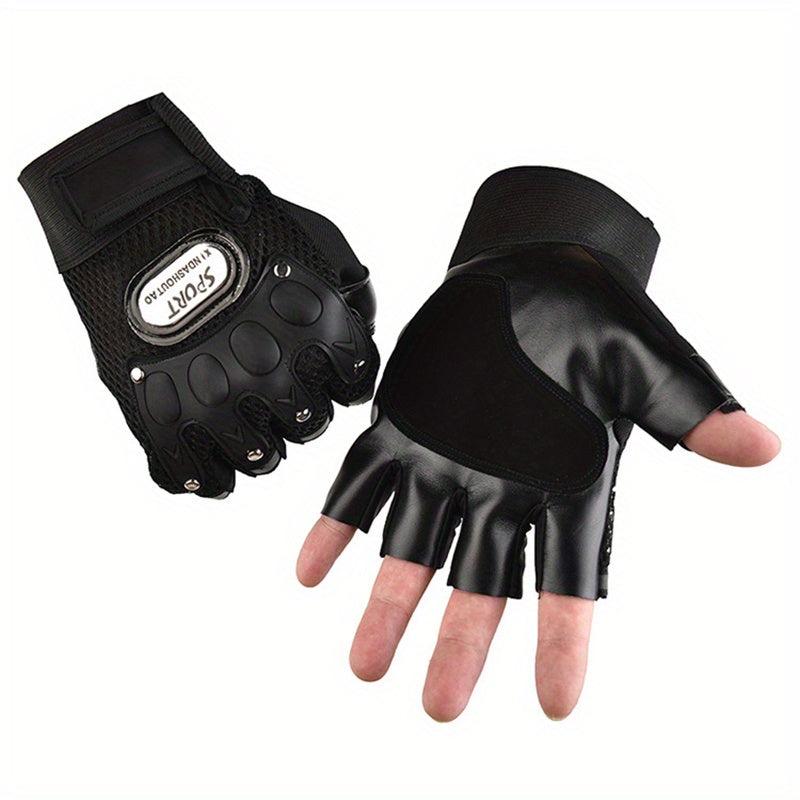 Half Finger Gloves Motorcycle Summer Fingerless Gloves Racing Riding
