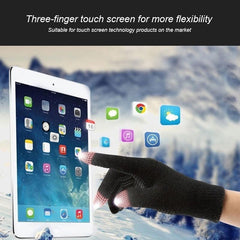 Men's Winter Windproof Cycling Gloves Thicken Warm Wool Cash