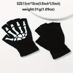 Halloween Skeleton Claw Gloves Couples Riding Non-skid Touch Screen Gloves