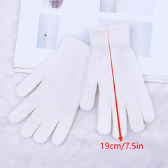 Solid Knit Thermal Gloves for Autumn & Winter