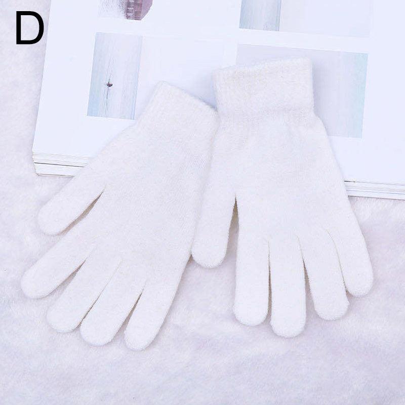 Solid Knit Thermal Gloves for Autumn & Winter