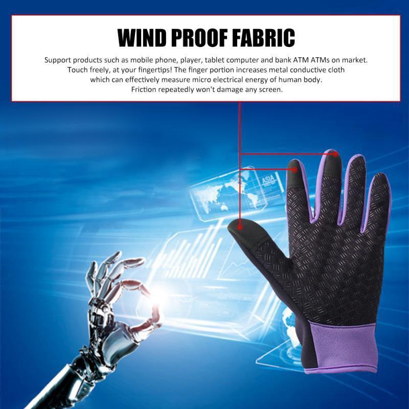 Winter Waterproof Non-slip Warm Men's Gloves For Fishing Driving