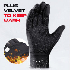 Winter Waterproof Non-slip Warm Men's Gloves For Fishing Driving