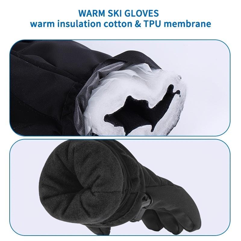 Warm Waterproof Snow Gloves Touchscreen Windproof